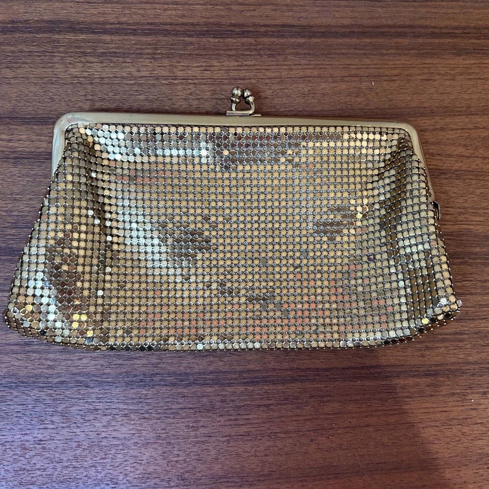 Whiting & Davis Vintage Mesh Kiss Lock Purse
